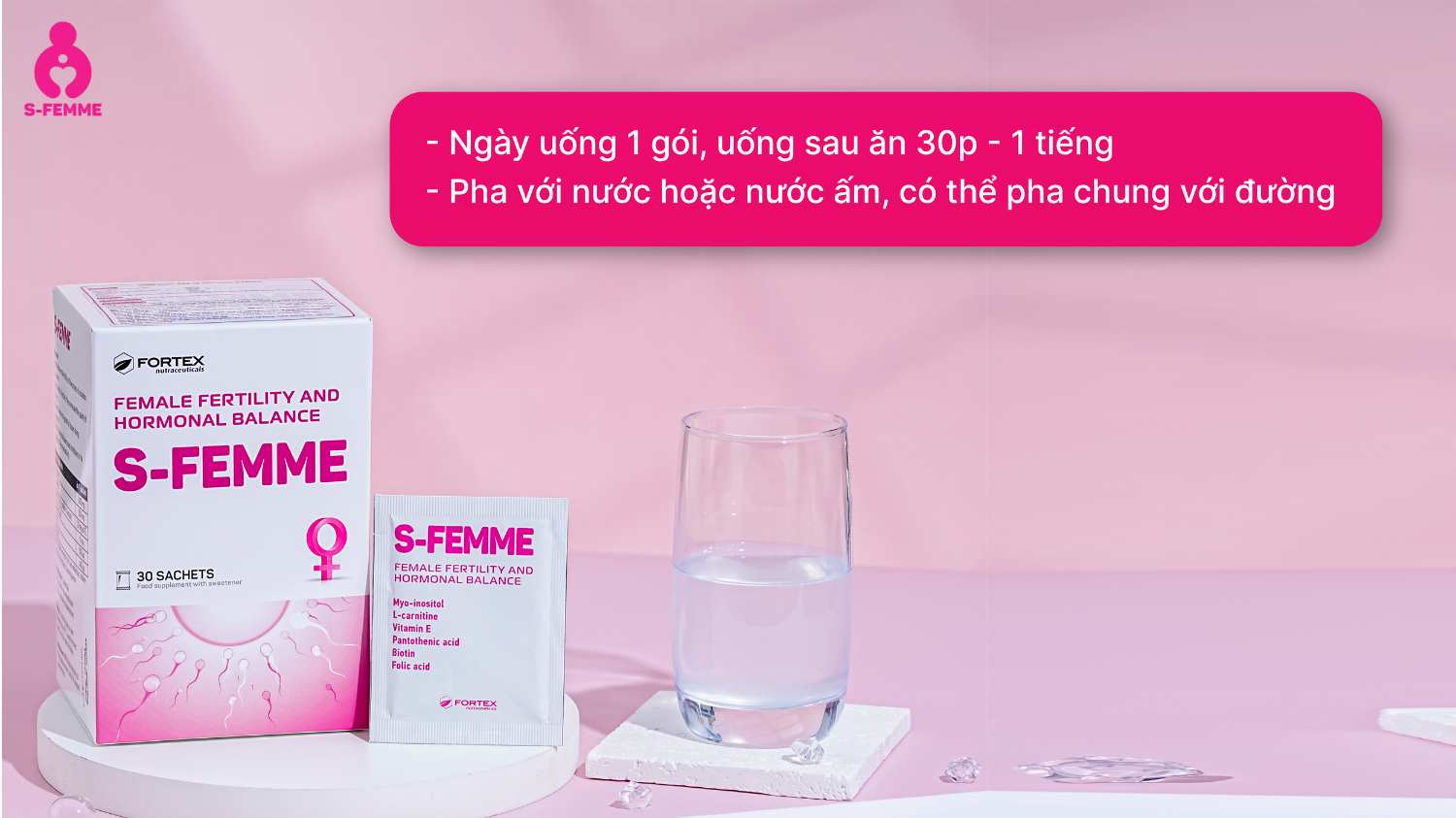 S-femme- hỗ trợ bổ trứng cân bằng nội tiết