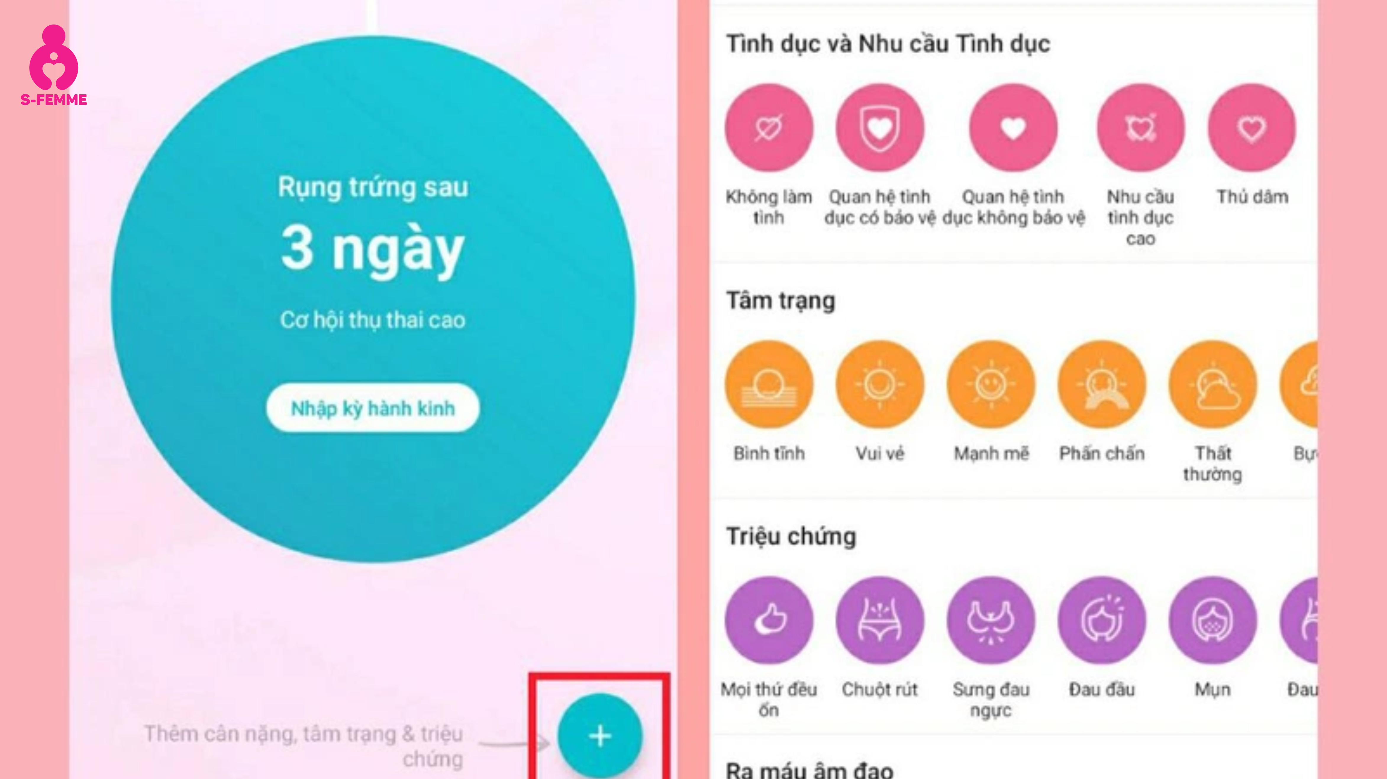 Top app tính ngày rụng trứng phổ biến